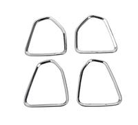 Interior Mouldings Door Loud Speaker Decorative Cover Trim Sticker For Compass 2017 2018 2019 2020 2021 Car Interior Accessories ABS Chrome(Carbon Look)