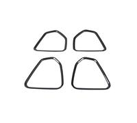 Interior Mouldings Door Loud Speaker Decorative Cover Trim Sticker For Compass 2017 2018 2019 2020 2021 Car Interior Accessories ABS Chrome(Carbon Look)