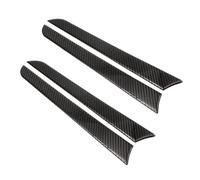 Interior Mouldings for A4 B8 A5 2009-2016 4pcs Car Accessories Window Door Panel Decor Cover Sticker Trim Strips Car Interior Decoration(Black)