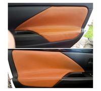 Interior Mouldings For For Outlander 2014 2015 2016 2017 2018 Car Interior Door Handle Panel Armrest Cover Trim 4PCS Car Accessory(Brown)