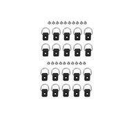 Interior Mouldings For Suzuki For Jimny 2018 2019 2020 2021 JB64 JB74 Car Tail Box Tie-Down D Pull Buckle Interior Accessories Car Accessory(20PCS Style A)