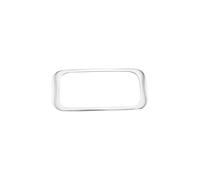Interior Mouldings Rear Seat Armrest Water Cup Holder Panel Trim Cover Accessories For Volvo XC60 2018 2019 2020(A Silver)