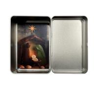 Interior Nativity Set - Coastal Driftwood Artwork, Sacred Birth Sculpture | Inspirational Arrangement Of Christmas Table Set, Decorative Centerpiece Display