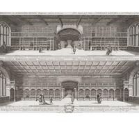 Interior of the Bodleian Library Oxford England. After a 17th century work by English artist David Loggan. Poster Print by Ken Welsh (16 x 11)