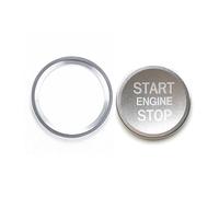 Interior Panel Trim For A4 A5 B9 B8 BT A7 C7 4GB Q5 8R Auto Engine Start Stop Push Button Cover Ignition Ring Decoration Car Accessories(2PCS Silver)