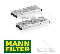 Pollen / Cabin Filter CUK3023-2 Mann 4F0819439A 4F0898438A 4F0898438C 4F0898438B