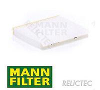 MANN-FILTER Paper Interior Filter CU 2454, 30x19.9x3cm, 0.06kg, for Air Conditioner, Replacement Part, air_filter, flat