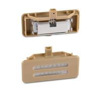 Interior Reading Light 2Pcs LED Interior Sun Visor Vanity Mirror Lamps Reading Lights For BMW X5 E70 X3 E90 E91 E92 E60 E61 F25 X6 E71 E72(Beige)