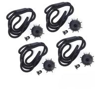 Interior Rear Parcel Shelf String Compatible With Universal Tailgate Trunk Car Rear Parcel Shelf String Cord Tonneau Cover Strap Lanyard Luggage Fixing Replacement(4pc)