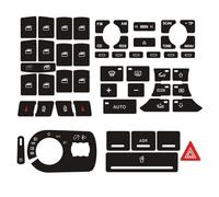 Interior Repair Decal Sticker Compatible with A3 8P 2004 2005 2006 2007 2008 CD Audio Button Repair Sticker Refinishing Broken Down Console Keys