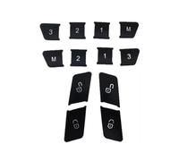 Interior Repair Decal Sticker Compatible with Benz for E Class 2009-2016 for G Class G500 2015-2018 for CLS Class 2012-2017 Door for Seat Memory Lock Button Cover Trim Stickers