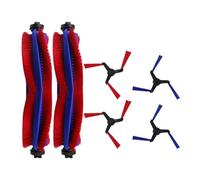 Interior Replacement Main Roller Brush Side Brush Parts Attachments,Compatible with Dyson Spot+Scrub Ai Robot Vacuum Cleaner(6 Pcs)
