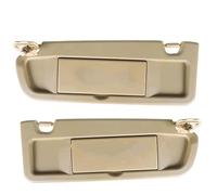 Interior Roof Sunshield Sun Visor Sunshade With Makeup Mirror For Civic 2006 2007 2008 2009-2011 83230-SNA-A01ZB(A Pair Beige)