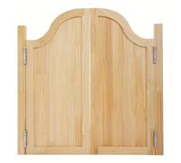 Interior Solid Wood Swing Door, Divider Western Saloon Doors, Partition Door with Metal Hinges for Hallway Kitchen Bar Pub Entrance(Natural,W100xH90cm(40"x36"))
