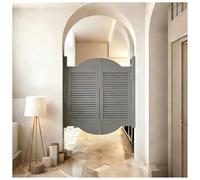 Interior Solid Wood Swing Door, Kitchen Divider Door with Hinges and Auto Close for Home Bar and Stairs, Customizable Size and Design Options Available