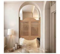 Interior Solid Wood Swing Door, Kitchen Divider Door with Hinges and Auto Close for Home Bar and Stairs, Customizable Size and Design Options Available