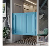 Interior Solid Wood Swing Door - Retro Café Style Swinging Door for Kitchen, Restaurant, or Bar, Auto Close, Pine Wood Construction