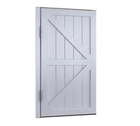 Interior Solid Wood Swinging Doors with Auto Close Features, Retro Louvered Design for Easy Access and Customizable Fit