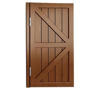 Interior Solid Wood Swinging Doors with Auto Close Features, Retro Louvered Design for Easy Access and Customizable Fit