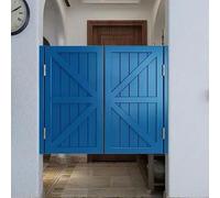 Interior Solid Wood Swinging Doors with Auto Close Features, Retro Louvered Design for Easy Access and Customizable Fit