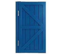 Interior Solid Wood Swinging Doors with Auto Close Features, Retro Louvered Design for Easy Access and Customizable Fit