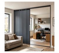 Interior Space Partition Folding Doors, Space Saving Sliding Accordion Door with Lock, Privacy Gate for Laundry Room/Kitchen/Bathroom(90x180cm (35.4x70.9in))
