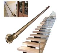Interior Stair Railing System with Slots & Base for Balcony Fence Attic Villa Hall Terrace - Durable Lände Post Clamps for Safety & Style