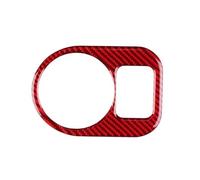 Interior Styling Sticker Real Soft Carbon Fiber Car Headlight Switch Frame Sticker for Seat for Altea XL 2004-2016 Accessories Decoration(Red Carbon)