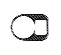 Interior Styling Sticker Real Soft Carbon Fiber Car Headlight Switch Frame Sticker for Seat for Altea XL 2004-2016 Accessories Decoration(Black Carbon)
