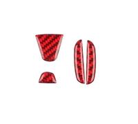 Interior Styling Sticker Steering Wheel Logo Sticker Protective Decoration for Civic for Dio for CRV for Fit for CR-V for Accord for Odyssey Accessories Decoration(Red)