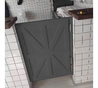 Interior Swinging Cafe Doors 16-32in Size Auto Close Hinges Grey 40x90cm (15.7x35.4in) Perfect for Kitchen & Counter Partitions Stylish & Design