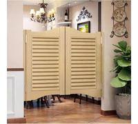 Interior Swinging Doors, Saloon Door, Wood Cafe Custom Bar Swing Half, Solid Doo Half Doors Auto Close Barn Door for Kitchen, Bar, Porch, Doorways(F,112x91cm/44x36in)