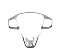Interior Trim Accessory For Focus For Mk4 2019 2020 2021 ST Accessories Auto Styling Car Steering Wheel Cover Trims Button Frame Car Interior(ABS Silver)