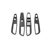 Interior Trim Accessory For Hyundai For Santa For Fe 2019 2020 2021 ABS Inner Door Armrest Window Lift Switch Button Cover Trim Car Molding Strip