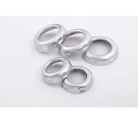 Interior Trim Accessory For Land For Rover For Discovery 4 LR4 For Range For Rover Sport Chrome Volume and Air Conditioning Knobs Trim 5 Pcs Car Interior Trims(Matte Silver)