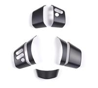 Interior Trim Accessory for Toyota for FJ for Cruiser 2007-2021 Accessories ABS Matte Black Steering Wheel Cover Button Decoration Stickers Trim Car Interior(Matte Black)