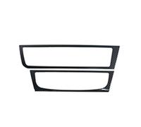 Interior Trim Fits For A6 C7 2012-2018 LHD Car Styling Interior Stainless Steel Center Console CD Frame Decoration Cover Trim(Carbon Fiber Color)