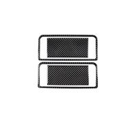 Interior Trim Fits For A8 2004-2012 Car Styling Interior Accessories Carbon Fiber Rear Makeup Mirror Panel Decoration Cover Trim