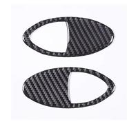 Interior Trim Fits For Nissan For 350Z 2003-2006 Soft Carbon Fiber Dashboard Air Outlet Frame Sticker Car Interior Protection(Carbon Fiber Black)