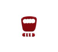 Interior Trim For A4 B8 8K A6 For C6 4F Q5 8R Q7 4L A3 Auto Accessories 1SET Car Steering Wheel Ring Trim Carbon Fiber Sticker Cover Auto Interior(Red type A)