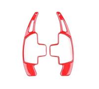 Interior Trim For Benz For GLB X247 For GLC X253 For GLE W166 Car Steering Wheel Shift Paddle Shifter Extended Carbon Fiber ABS Auto central Decoration(Red Carbon Fiber,For G*LS X*166 17-23)