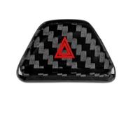 Interior Trim For Chevrolet For Camaro 2016 2017 2018 2019 2020 2021 2022 2023 Car Interior Trim Red Black Sticker Real Carbon Fiber Interior Accessories(Warning Light Black)