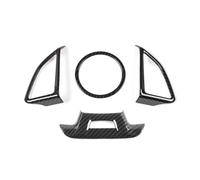 Interior Trim For Chevrolet For Camaro 2017 2018 2019 2020 2021 2022 2023 2024 Up Interior Steering Wheel Decoration Cover Car Interior Trim Strips(Carbon Fiber K)