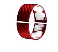 Interior Trim For Chevrolet For Corvette C8 2020 2021 2022 2023 Car Steering Wheel Ring Cover Interior Real Hard Carbon Fiber Sticker Car Accessories(Blue)