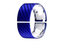 Interior Trim For Chevrolet For Corvette C8 2020 2021 2022 2023 Car Steering Wheel Ring Cover Interior Real Hard Carbon Fiber Sticker Car Accessories(Black)