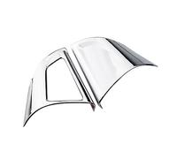 Interior Trim For Chevrolet For Cruze Sedan Hatchback 2009-2015 For Trax For Malibu 2PIECE ABS Car Steering Wheel Panel Cover Sticker Cover Trim Sticker(1hole glossy silver)