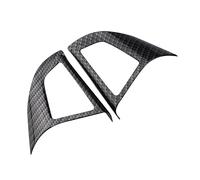 Interior Trim For Chevrolet For Cruze Sedan Hatchback 2009-2015 For Trax For Malibu 2PIECE ABS Car Steering Wheel Panel Cover Sticker Auto Interior(2hole carbon fiber)
