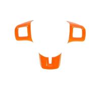 Interior Trim For Dodge For Challenger For Charger For Durango For Dart 2009-2014 Steering Wheel Decoration Cover Car Interior Trim Strips(Orange)