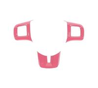 Interior Trim For Dodge For Challenger For Charger For Durango For Dart 2009-2014 Steering Wheel Decoration Cover Car Interior Trim Strips(Pink)