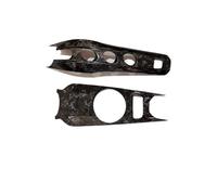 Interior Trim For Ferrari F12 For Berlinetta 2013-2017 Car Central Control Gear Cup Holder Trim Panel Cover Sticker Accessories Car Accessories(Forging grain style)